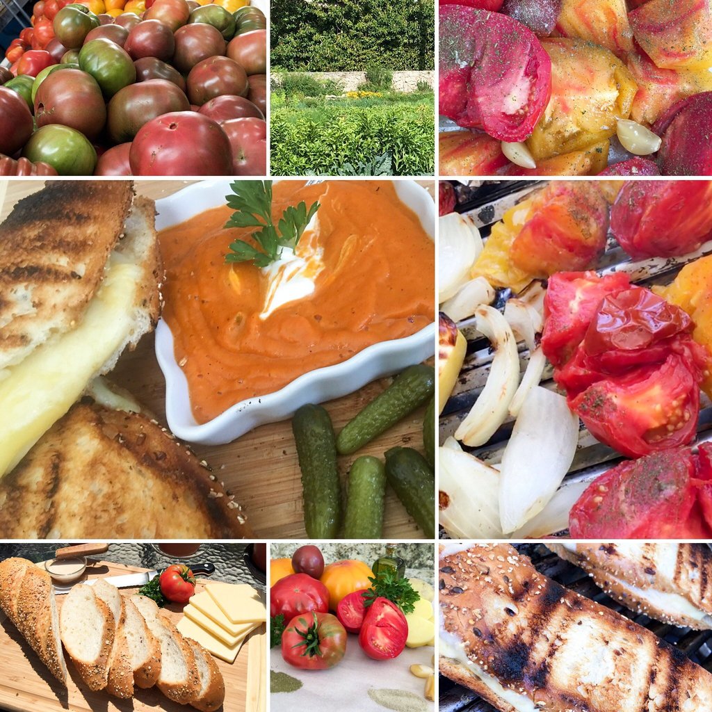 Healthy Grilled Cheese with a Side of Tomato Soup